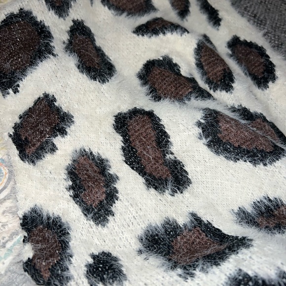 Leopard cardigan sweater! Super soft and cute! Great for layering! - Picture 2 of 3